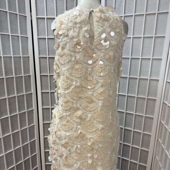 Laundry, Woman,Dress Formal,Wedding,Cream,Sz 6,Sleeveless,Knee Length,Button.! - Picture 4 of 13